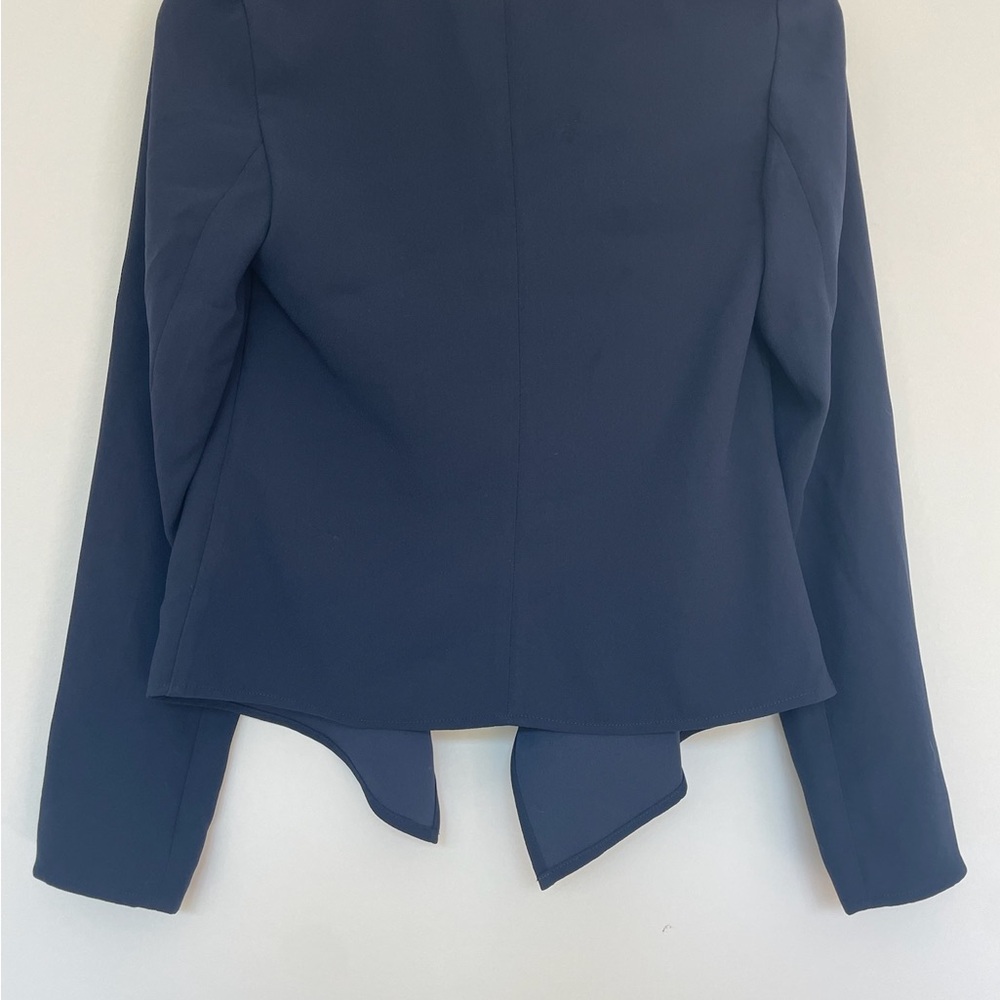 Express Blue Blazer Open Front Waterfall Design - Picture 2 of 2